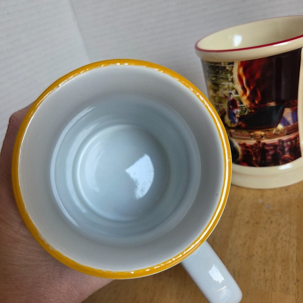 Warner Bros. The Polar Express Movie Train Ride 3D Embossed Ceramic Mug Set of 2 - Picture 13 of 16